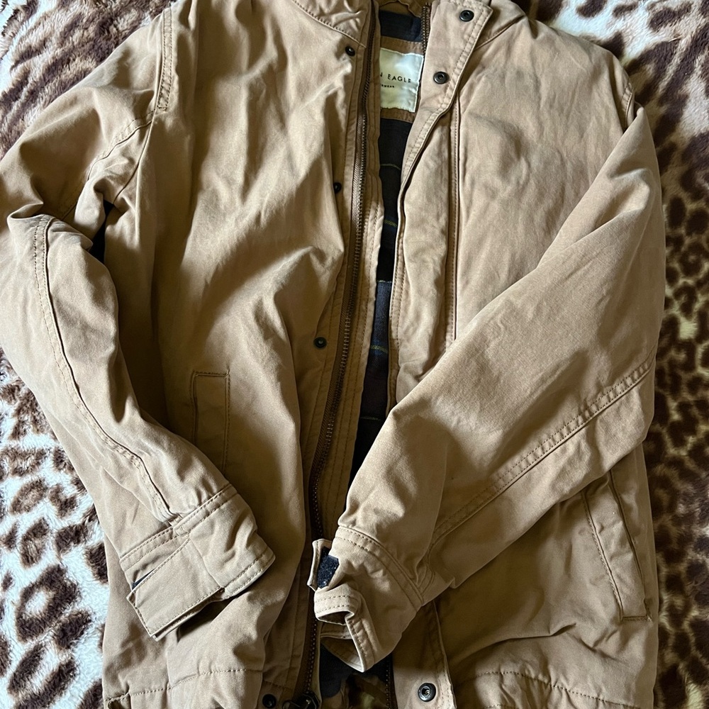 American Eagle Outfitters Tan Military Jacket